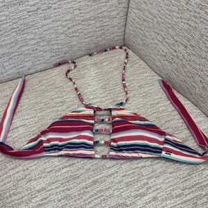 Billabong Multicolor Striped Bikini Top
